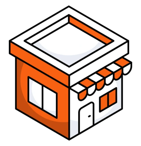 Icon of a store, representing local SEO strategies for targeting nearby customers