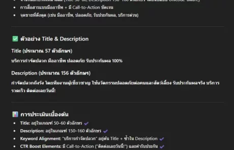 Meta tags optimized with custom GPT